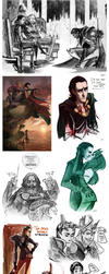Thor sketchdump II by Phobs