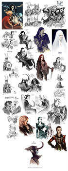 Thor sketchdump III by Phobs