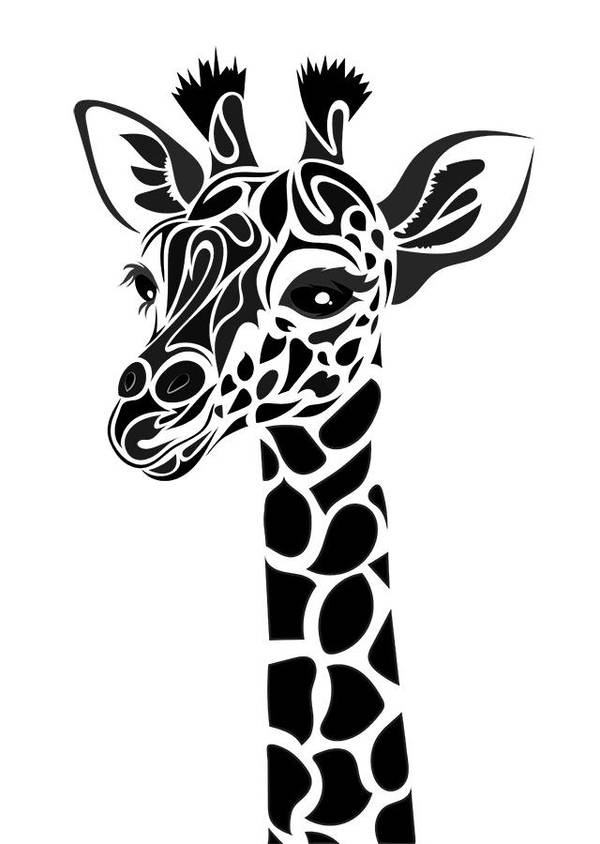 Tribal Giraffe by Dessins-Fantastiques