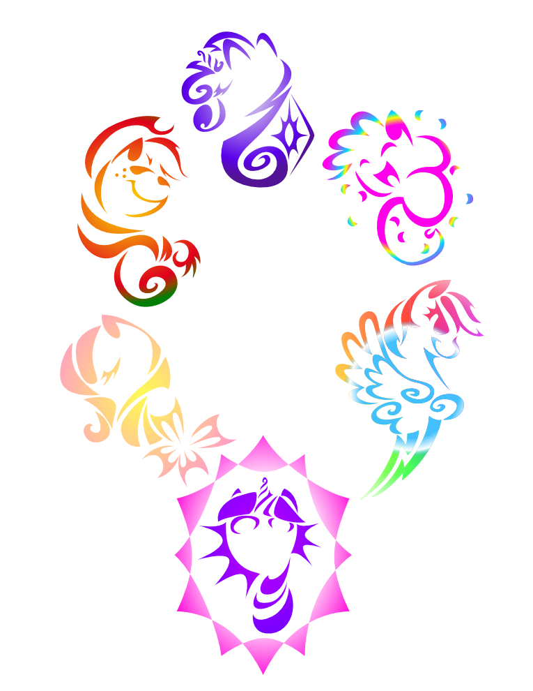 My Little Pony Tribal by KwartzKitten