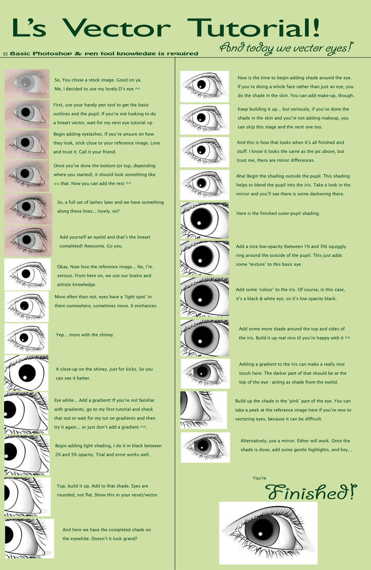 Vexel Tutorial - Basic Eyes by VAngelLJ