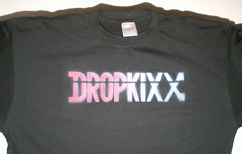 Dropkixx T-shirt (Red to White Fade) by marcony