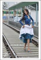 Periwinkle Plaid by ParkLeggyKorean