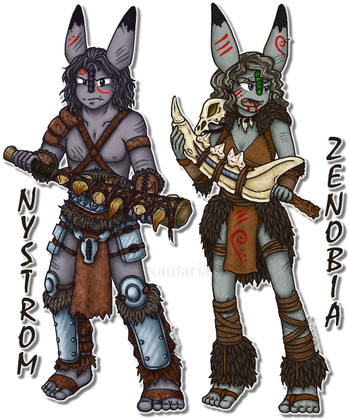 Zenobia and Nystrom by Xantaria