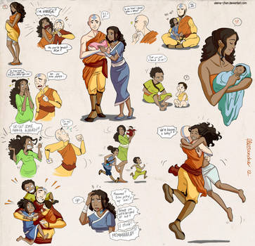 Kataang family bits by Aleccha