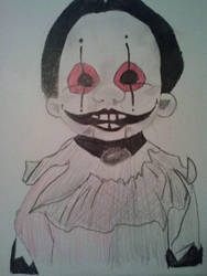 Creepy Doll Drawing By Xxanimetenshixx On Deviantart