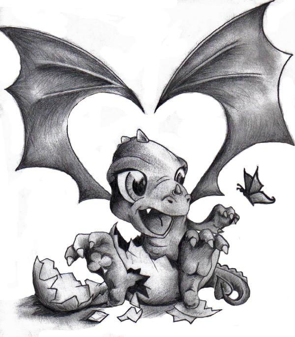 Baby Dragon Tattoo Pt. 1 by AcidUnicorn on DeviantArt