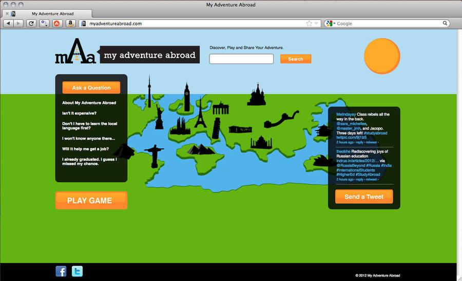 My Adventure Abroad Website by octofinity