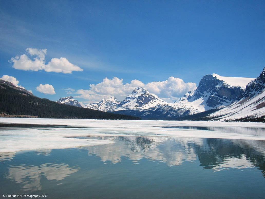 Bow Lake - Frozen by Suirebit