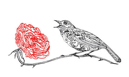 Nightingale and the Rose II by WeirdSwirl