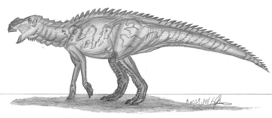 Aralosaurus tuberiferus by EmperorDinobot