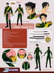 Diego Hayabusa model sheet by Netsubou