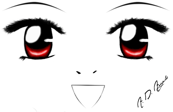 Red Anime Eyes By Roselliana On Deviantart