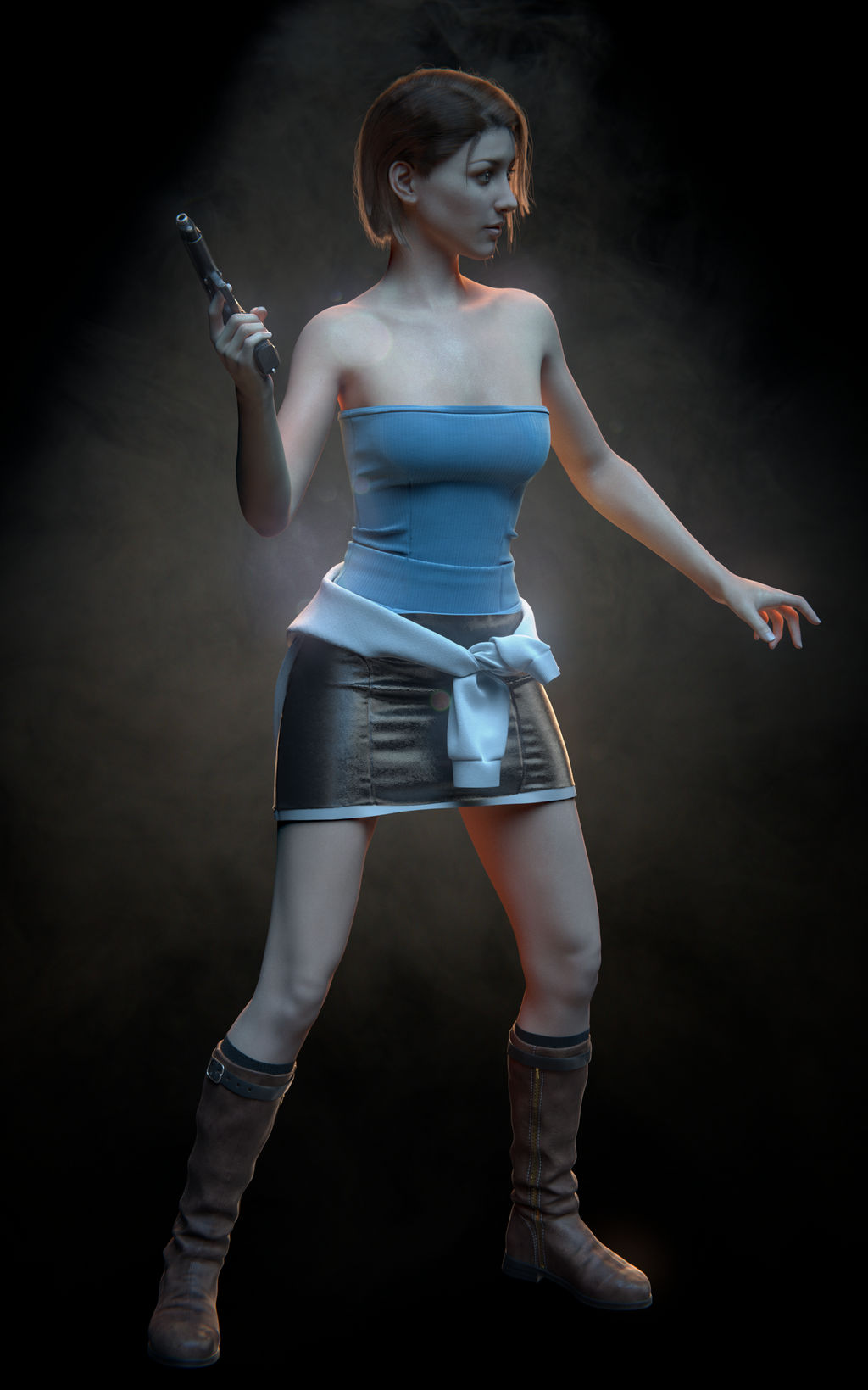 Jill Valentine HD Remaster by Fabio41Fabio on DeviantArt Not to mention jill was suspended, so she wasn't an active cop at the time re3 started.