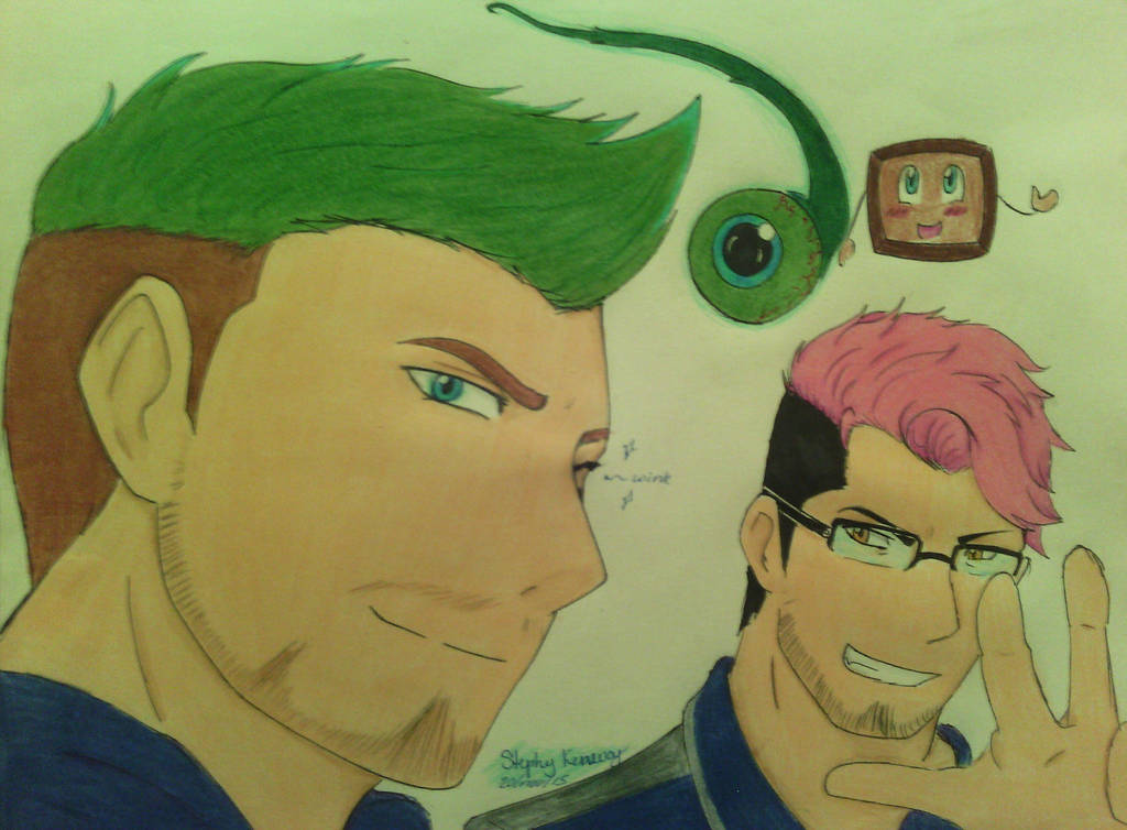 Markiplier And Jacksepticeye Anime Surprise Art By Dragongoddess7