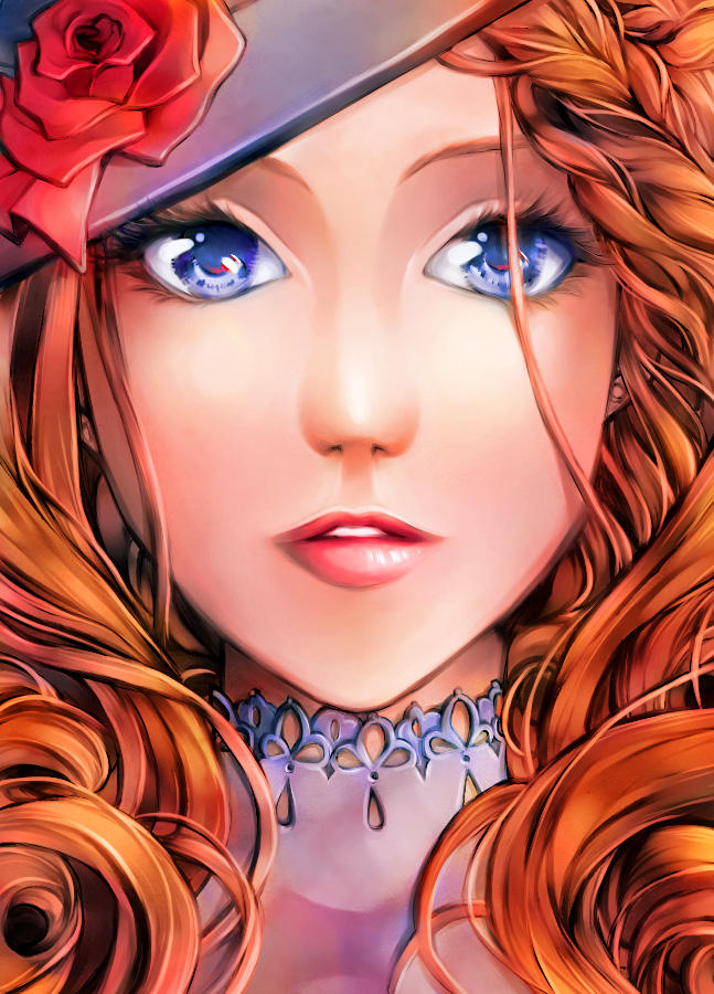 The lady and the rose by Yinamon