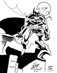 The Batman Scott McDaniel INKS by JamesLeeStone