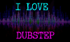 I Love Dubstep Stamp by Techno-Drawer