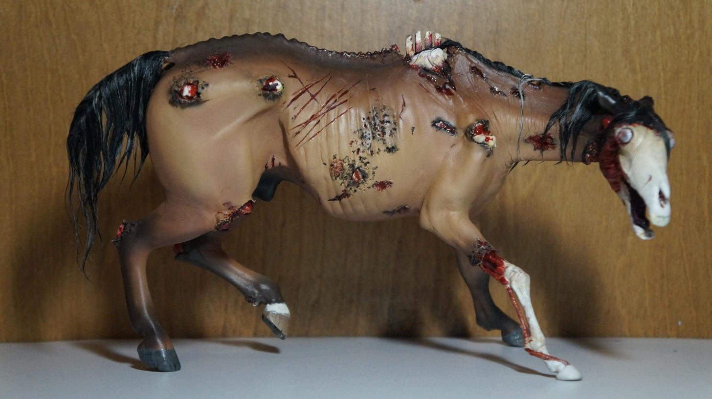 Zombie Equine Sculpture by Ayedeas