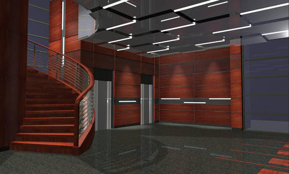 The hall at night by yelloo