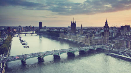 The classic cityscape of London by yelloo