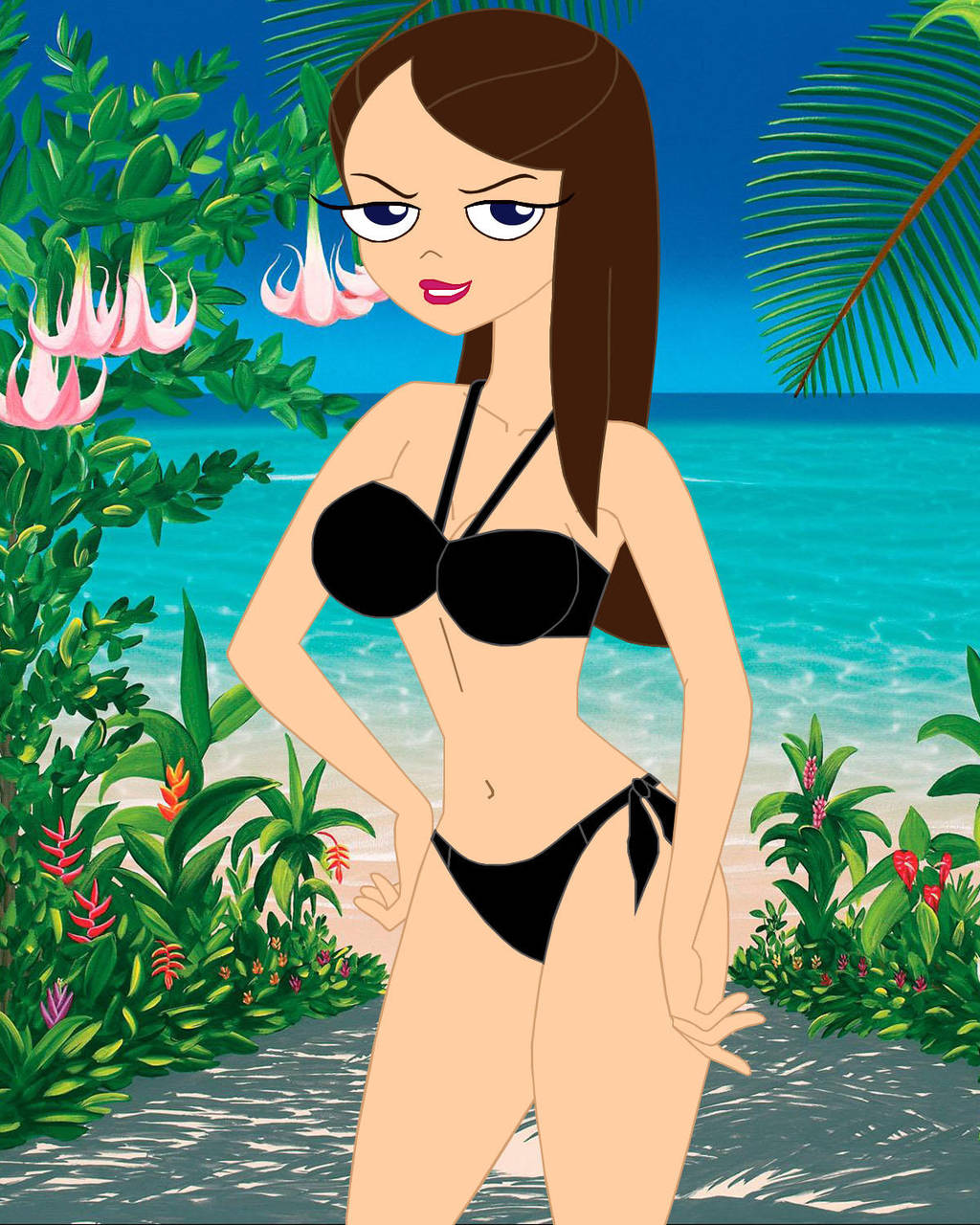 Vanessa Doofenshmirtz In A Bikini By Carlshocker On Deviantart
