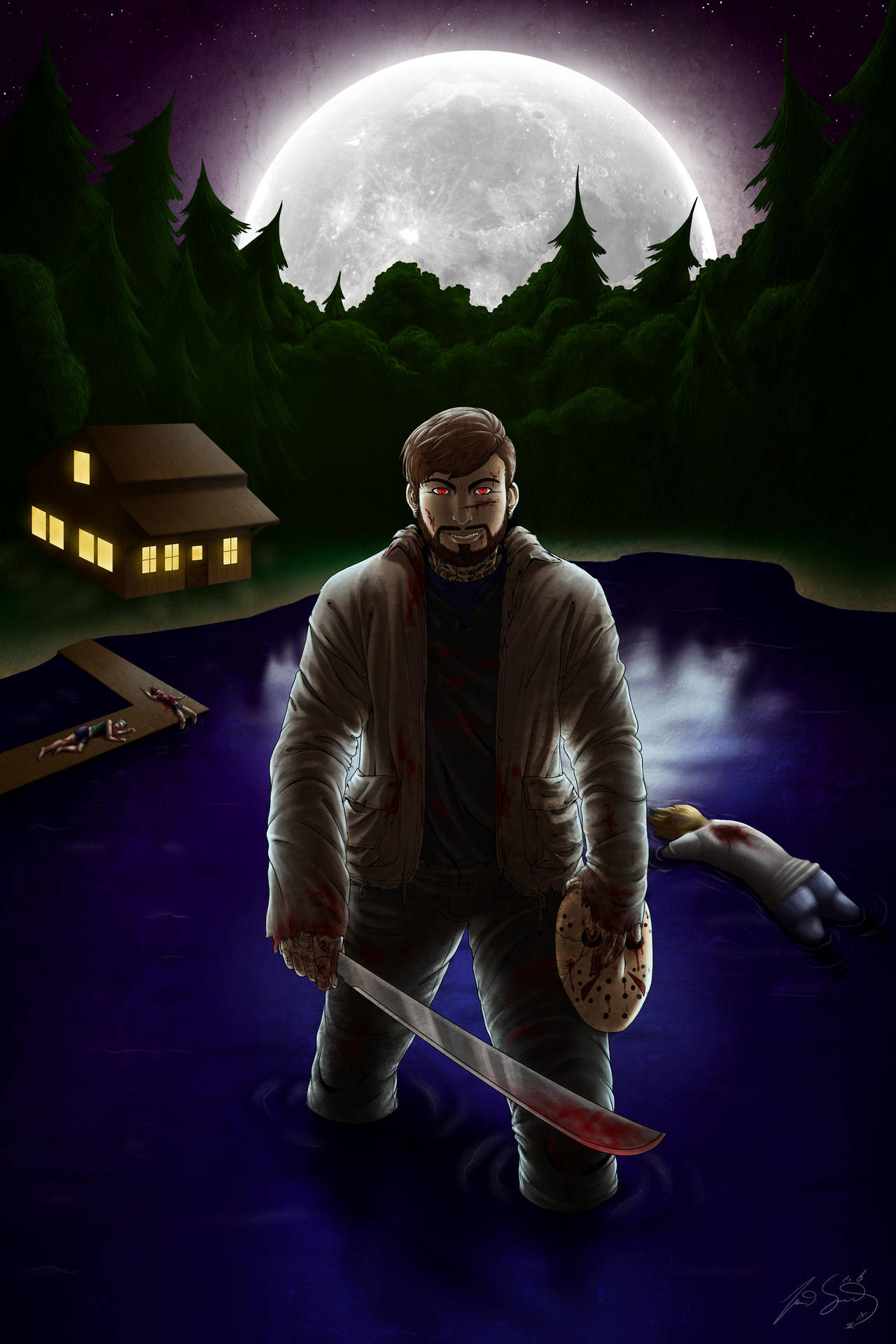 Commission- Murder on the lake by LunaJMS