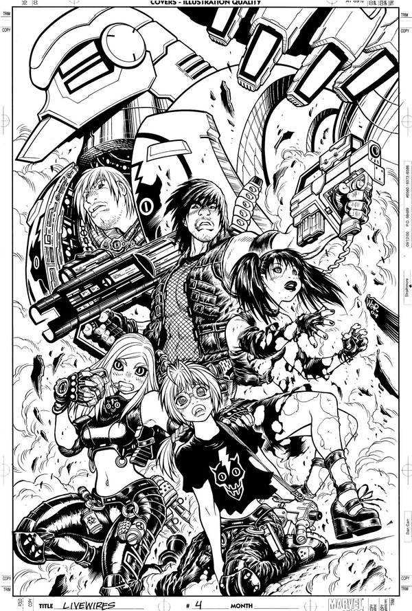 LIVEWIRES no.4, inks by AdamWarren