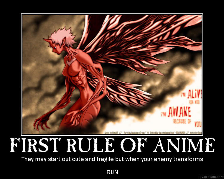 First Rule of Anime by bloodyanimefreak