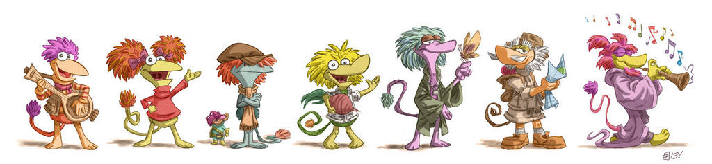 Fraggle Line-Up by OtisFrampton