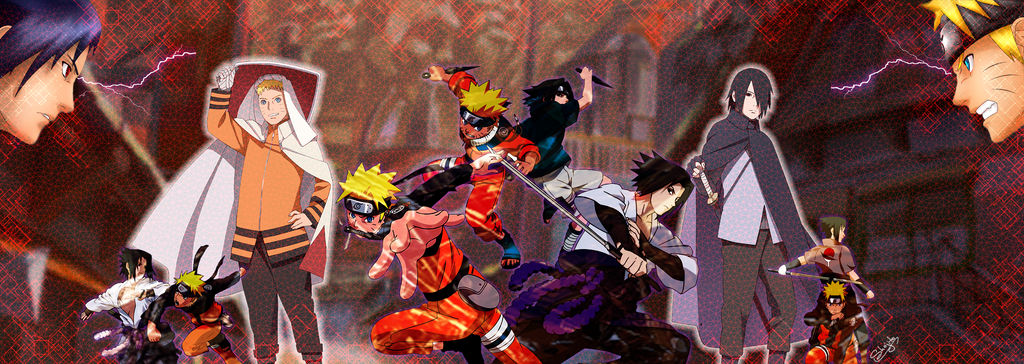 Dual Screen Wallpaper Naruto vs Sasuke by Shojito on ...