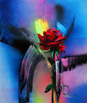 Gun and rose by Gudzart