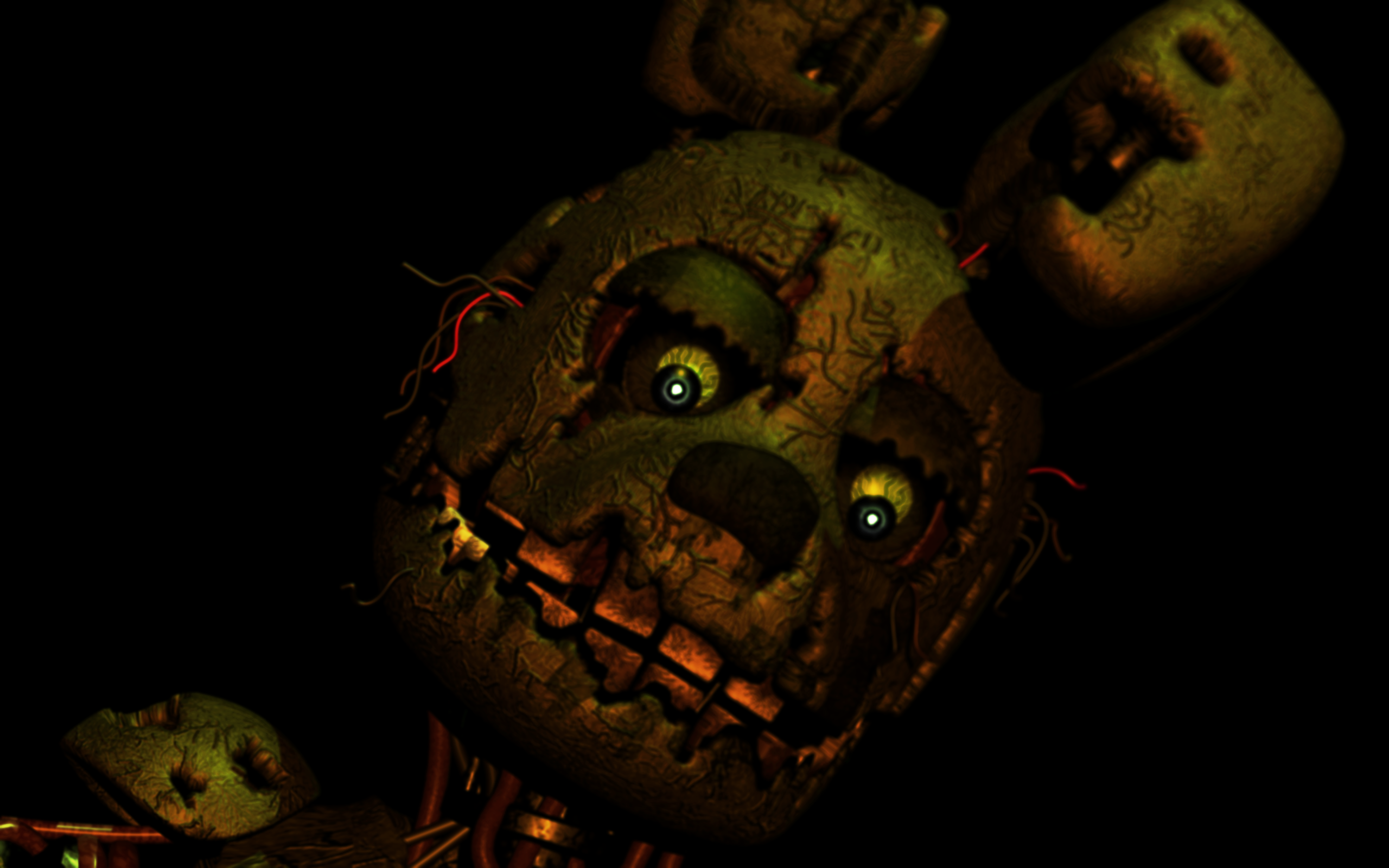 Just Springtrap looking at you by Popi01234 on DeviantArt