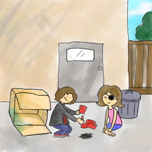Sweetbee and Tarantula by toader
