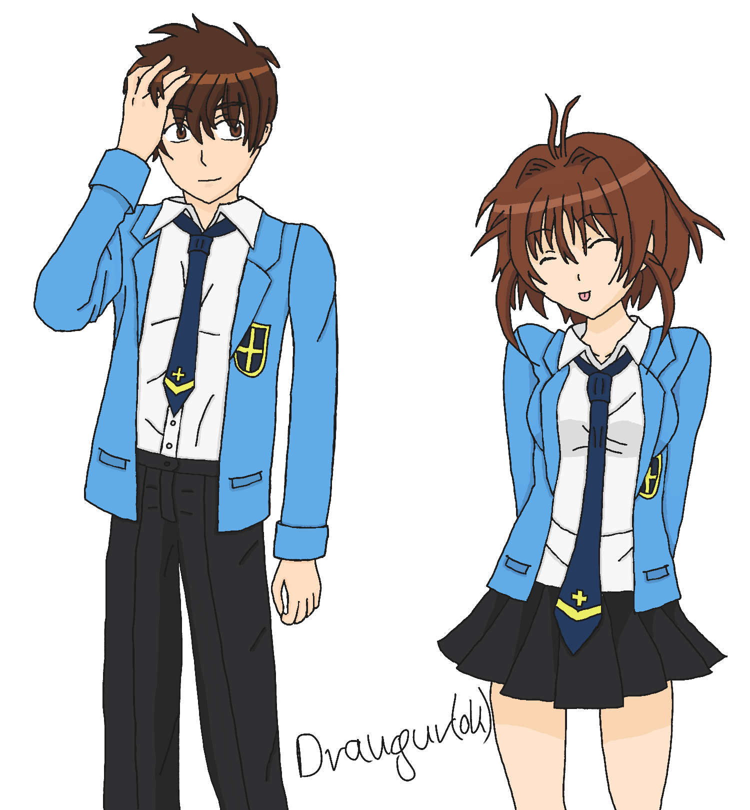 Syaoran and Sakura Mixed Ties by Draugurok