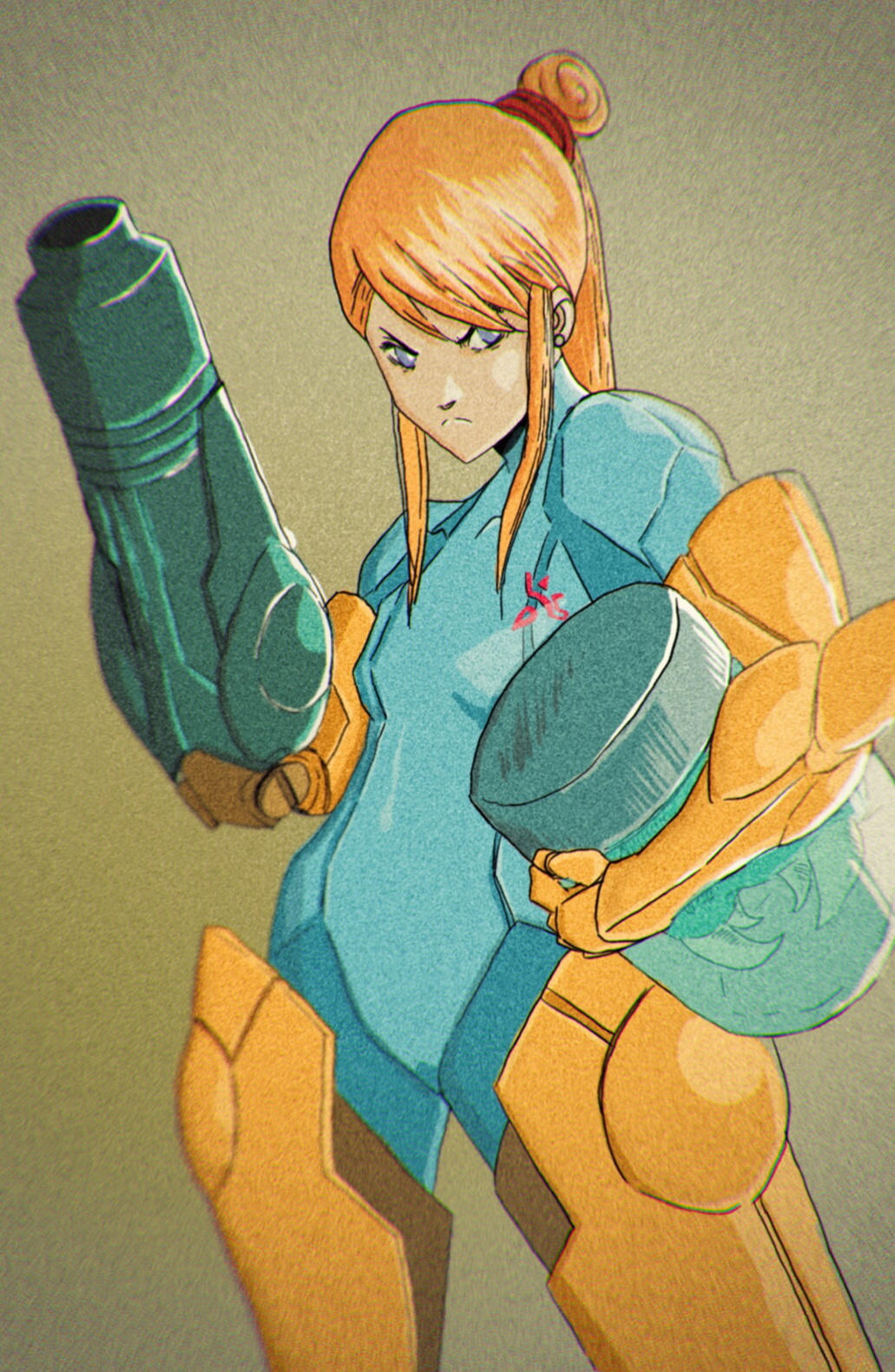 Samus Aran (edited) by lorenzolamass