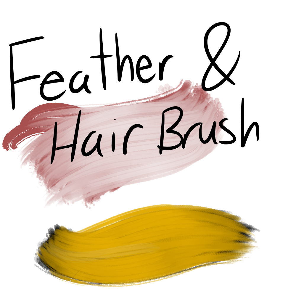Feather and Hair Brush (FA) by 18Gingasoldier