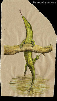 Climbing mosasaur by Hyrotrioskjan