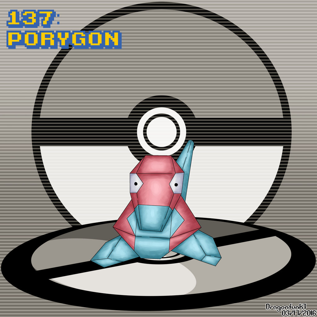 #137 Porygon by Dragonfunk7