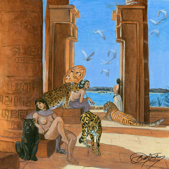 Egypt Mural Concept by Damalia