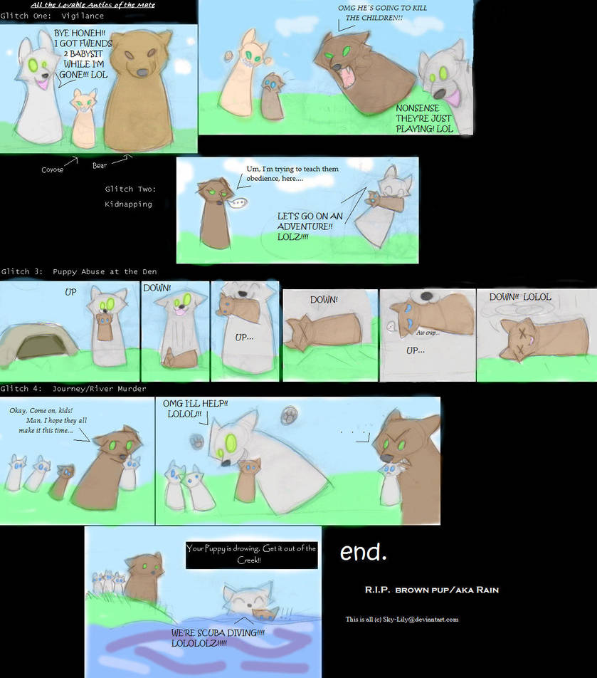 WolfQuest mate glitches by The-Skykian-Archives