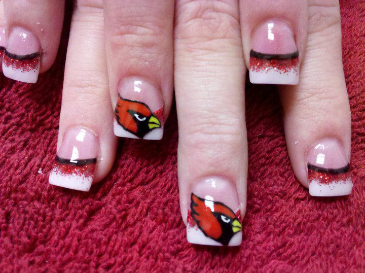 Arizona Cardinals Nail Art By Dignifieddoll On Deviantart Arizona Cardinals Nail Art By Dignifieddoll