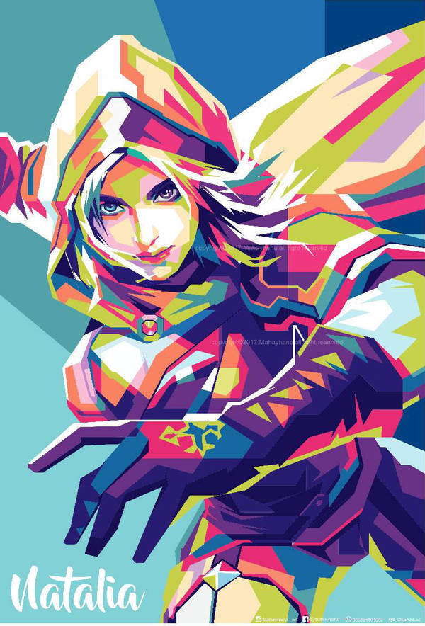 Natalia Mobile Legend Wpap By Mahayhana On Deviantart