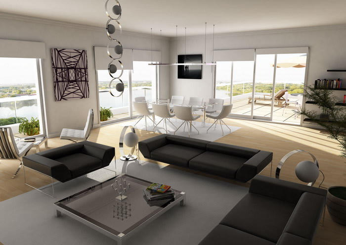 penthouse living room by sedatdurucan