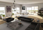 penthouse living room by sedatdurucan