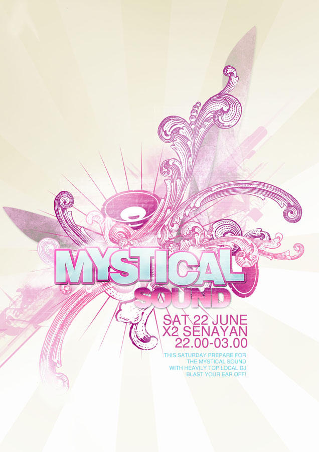 Mystical Sound Poster by ronaldesign