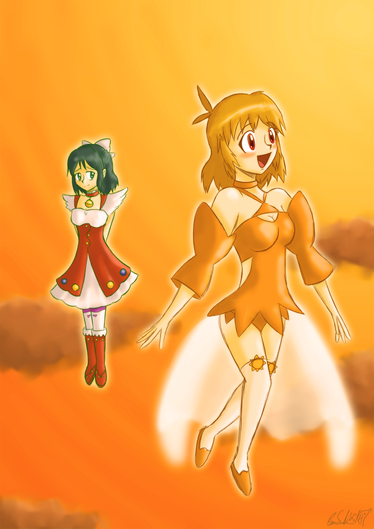 Hibiki and Miku by Wonchop