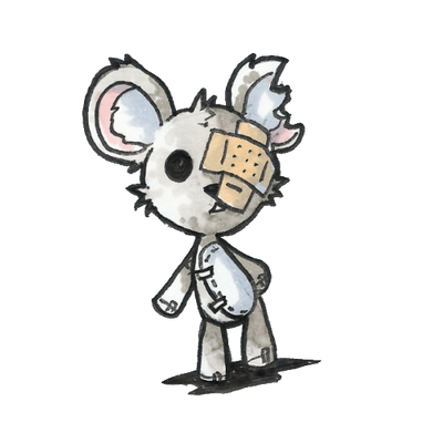 cute old teddy bear by Jump-Button