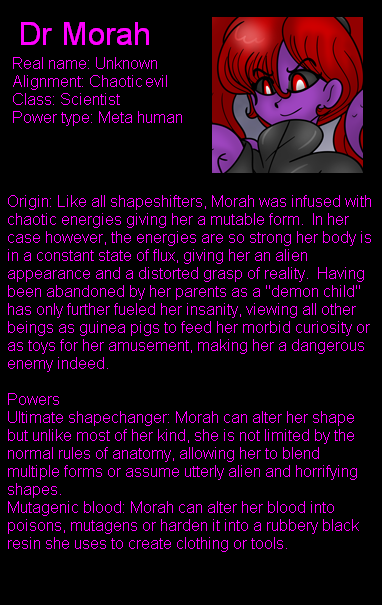 Dr Morah bio and interview by LordTHawkeye