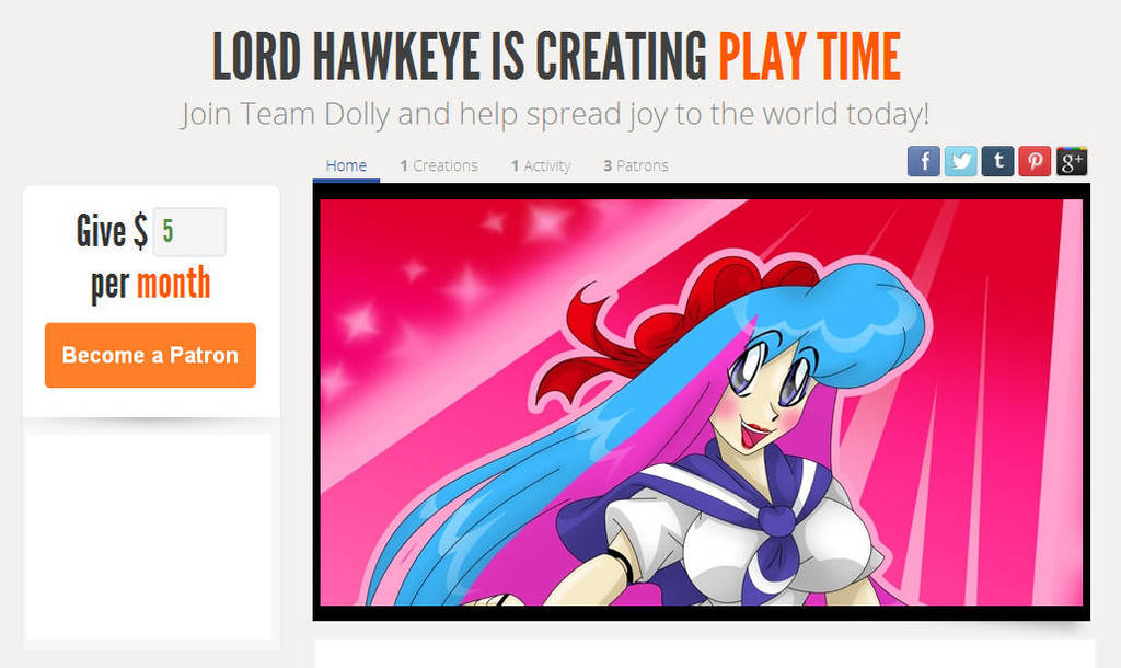 Join Team Dolly! Become a patron! by LordTHawkeye